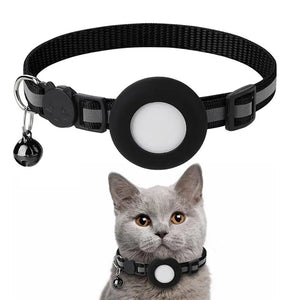 Reflective Cat and Dog Collars with Air Tag holder, Tracker