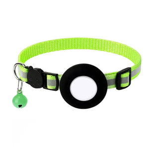 Reflective Cat and Dog Collars with Air Tag holder, Tracker