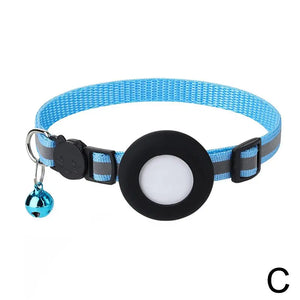 Reflective Cat and Dog Collars with Air Tag holder, Tracker