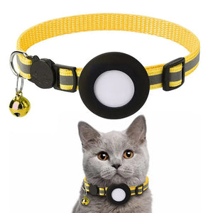 Reflective Cat and Dog Collars with Air Tag holder, Tracker