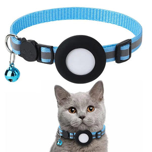Reflective Cat and Dog Collars with Air Tag holder, Tracker