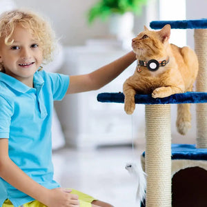 Reflective Cat and Dog Collars with Air Tag holder, Tracker