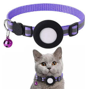 Reflective Cat and Dog Collars with Air Tag holder, Tracker