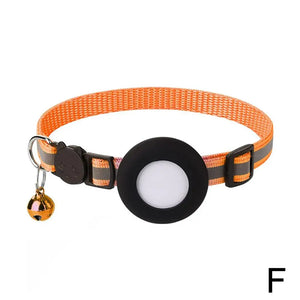 Reflective Cat and Dog Collars with Air Tag holder, Tracker