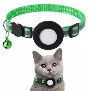 Reflective Cat and Dog Collars with Air Tag holder, Tracker