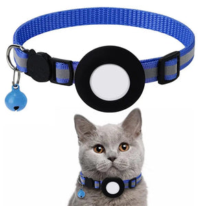 Reflective Cat and Dog Collars with Air Tag holder, Tracker