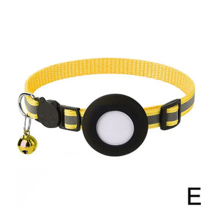 Reflective Cat and Dog Collars with Air Tag holder, Tracker