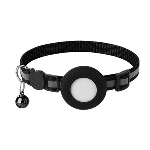 Reflective Cat and Dog Collars with Air Tag holder, Tracker