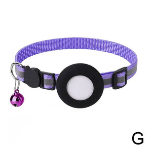 Reflective Cat and Dog Collars with Air Tag holder, Tracker