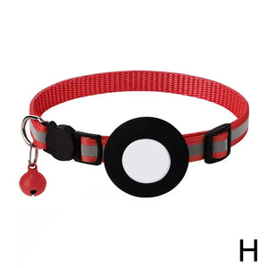 Reflective Cat and Dog Collars with Air Tag holder, Tracker