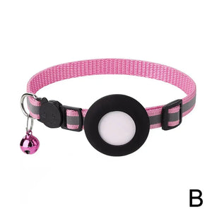 Reflective Cat and Dog Collars with Air Tag holder, Tracker