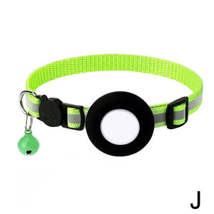 Reflective Cat and Dog Collars with Air Tag holder, Tracker