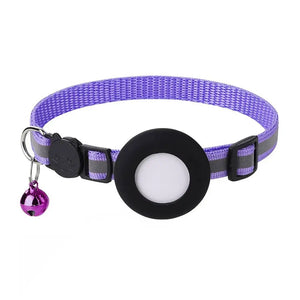 Reflective Cat and Dog Collars with Air Tag holder, Tracker